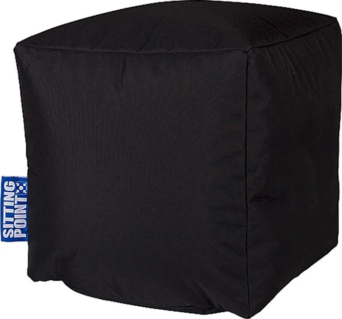 Sitting Point Cube Scuba Hocker Sitzsack schwarz