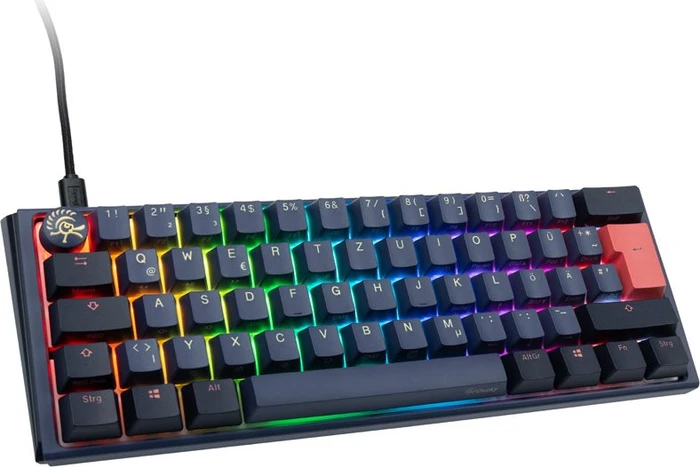 Ducky One 3 Mini, Cosmic Blue, PBT, LEDs RGB, MX RGB ERGO CLEAR, USB, DE