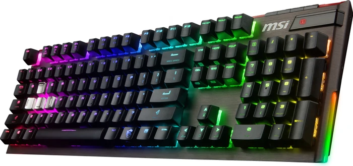 MSI Vigor GK80 Red, LEDs RGB, MX RGB RED, USB, DE