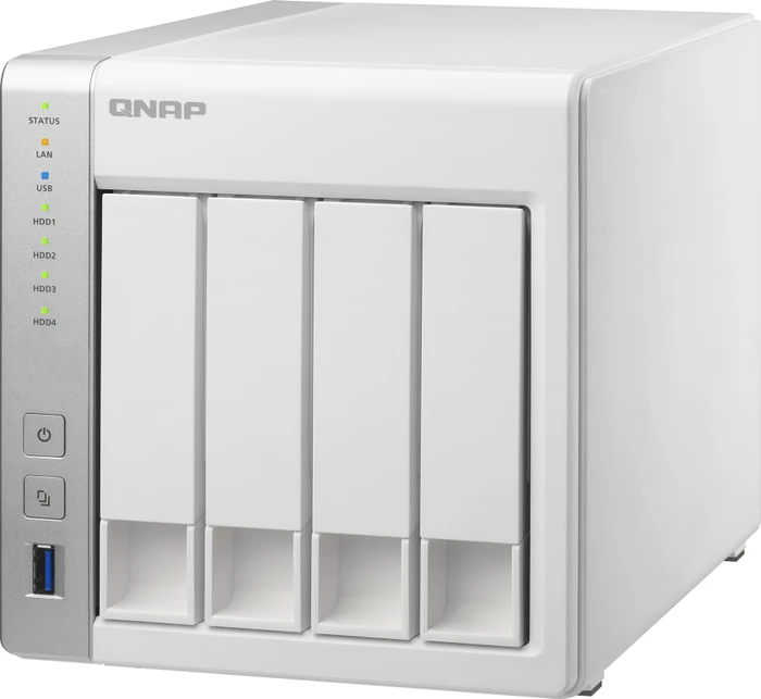 QNAP Turbo Station TS-431, 512MB RAM, 2x RJ-45 1000Base-T, 3x USB-A 3.0