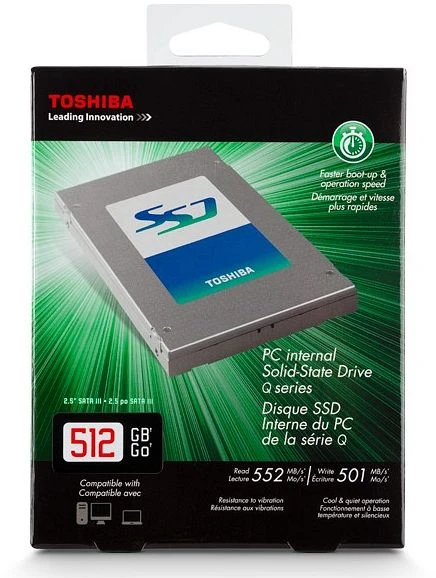 Toshiba Q-Series 512GB, 2.5" / SATA 6Gb/s