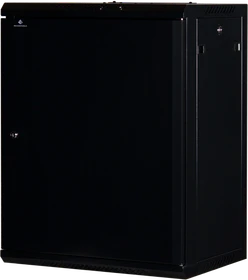 Rockstable 19" Wandschrank 15HE, Stahltür, IP2X, schwarz, 440mm tief