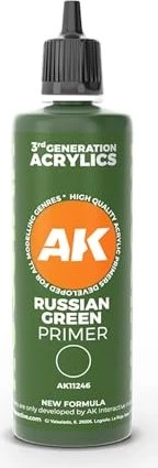AK-Interactive 3rd Gen Acrylic Colors russian green surface primer, 100ml