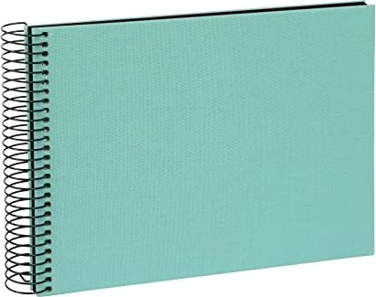 Goldbuch Spiralalbum, 24x17, 40 schwarze Seiten, Bella Vista aqua