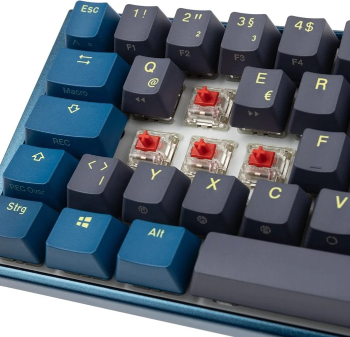 Ducky One 3 DayBreak Mini PBT blau, LEDs RGB, MX RGB RED, USB, DE