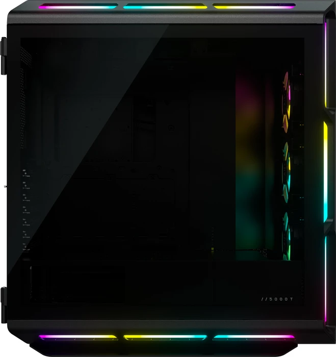 Corsair iCue 5000T RGB TG, schwarz, Glasfenster