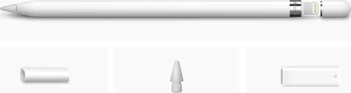 Apple Pencil 1. Gen / 2015, Set inkl. USB-C auf Apple Pencil Adapter