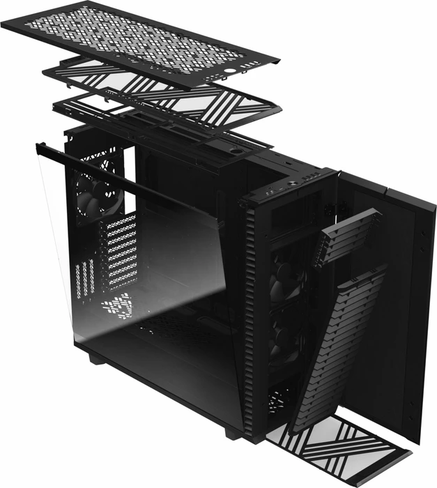Fractal Design Define 7 XL Black TG Light Tint, Glasfenster, schallgedämmt