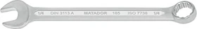 Matador 0185 Ring-Maulschlüssel zöllig, 1/4"x105mm