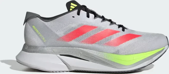 adidas Adizero Boston 12 dash grey/lucid red/lucid lemon (Herren)