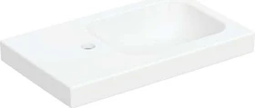 Geberit iCon Light Handwaschbecken 53cm mit Ablagefläche links, Hahnloch links, weiß/matt