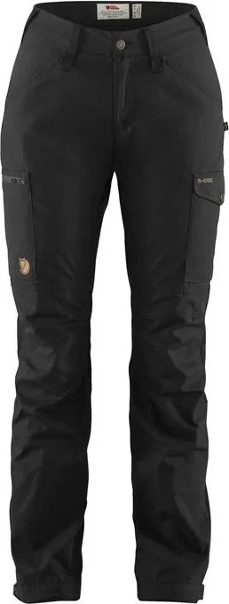 Fjällräven Kaipak Trousers Curved Hose lang schwarz (Damen)