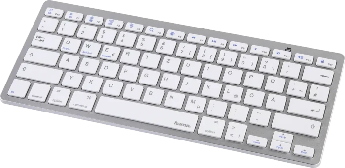 Hama KEY4ALL X510, silber, Bluetooth, DE