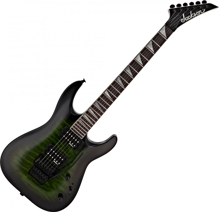 Jackson JS Series Dinky Arch Top JS32Q DKA HT Transparent Green Burst