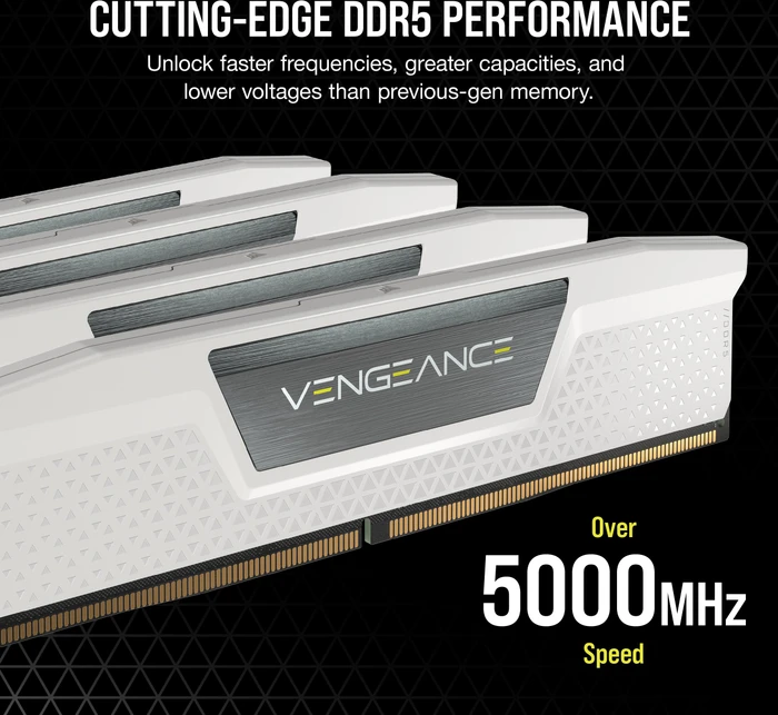 Corsair Vengeance weiß UDIMM 32GB Kit, DDR5-6000, CL30-36-36-76