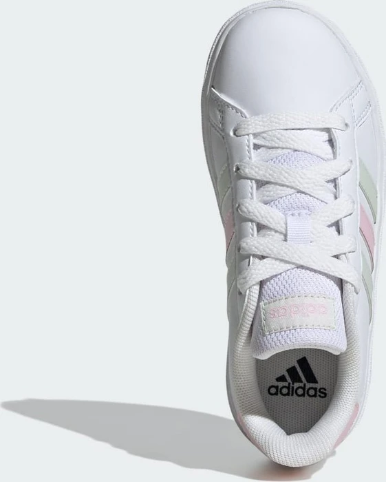 adidas Grand Court Lifestyle Tennis Lace-Up cloud white/crystal jade/clear pink (Junior)