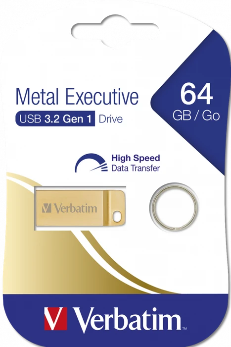 Verbatim Metal Executive 64GB gold, USB-A, USB 3.2 Gen 1×1