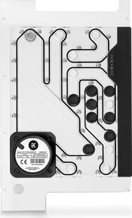 EK Water Blocks Quantum Line EK-Quantum Reflection² PC-O11D Mini D5 PWM D-RGB, Verteilerplatte mit Pumpe, Acryl