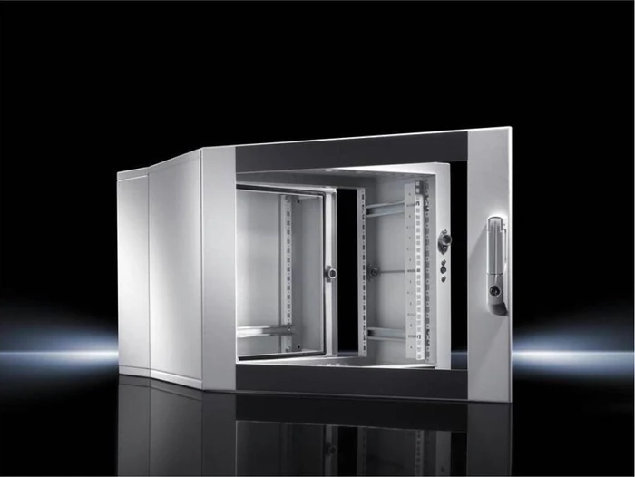 Rittal Wandgehäuse EL 9HE, mit Profilschienen, Montageschienen, tiefenvariabel, IP55, 473mm tief