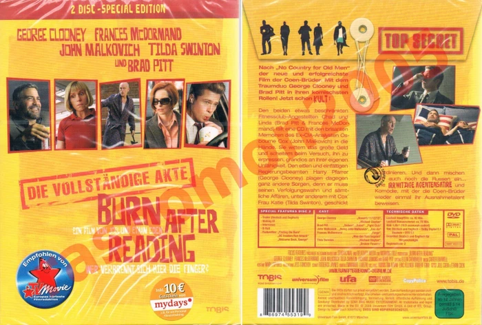 Burn After Reading - Wer verbrennt sich hier die Finger? (Special Editions) (DVD)