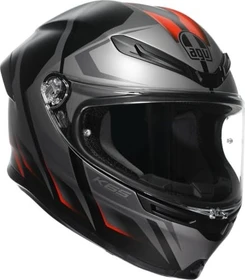 AGV K6 S E2206 Karve matt schwarz/grau/rot