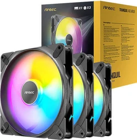 Antec Tranquil 140 ARGB, schwarz, LED-Steuerung, 140mm, 3er-Pack (0-761345-40037-4)