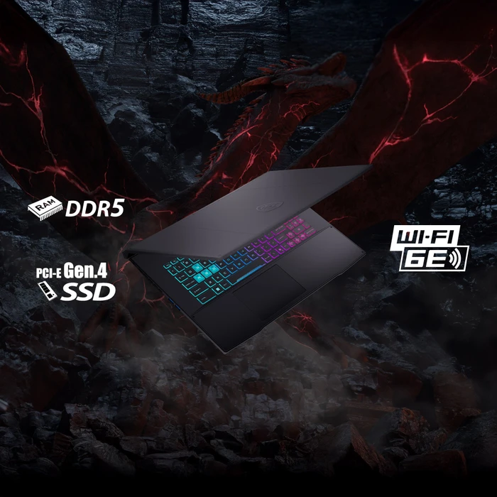 MSI Katana 17 HX B14WFK-234, Core Black, Core i7-14650HX, 16GB RAM, 1TB SSD, GeForce RTX 5060, DE