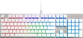 Cooler Master SK650, LEDs RGB, White Limited Edition, MX LOW PROFILE RGB RED, USB, DE