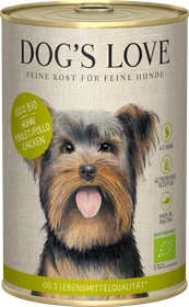 PetCo Dog's Love Bio Huhn mit Buchweizen, Sellerie und Basilikum, 400g