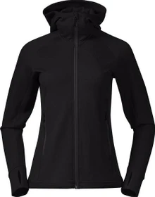 Bergans Ulstein Wool Hood Funktionsjacke schwarz (Damen)