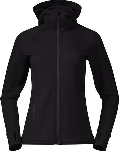 Bergans Ulstein Wool Hood Funktionsjacke schwarz (Damen)