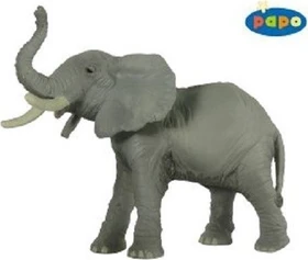 Papo Wildtiere der Welt - Elefant mit erhobenem Rüssel