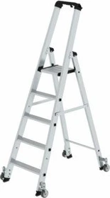 Günzburger Steigtechnik Alu Stufen-Schiebeleiter, 5 Stufen