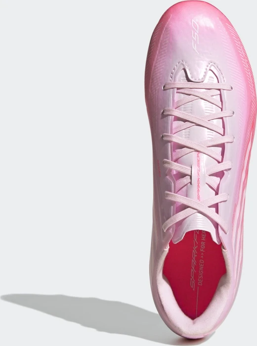 adidas F50 Sparkfusion League FG/AG solar turbo/cloud white/distilled pink