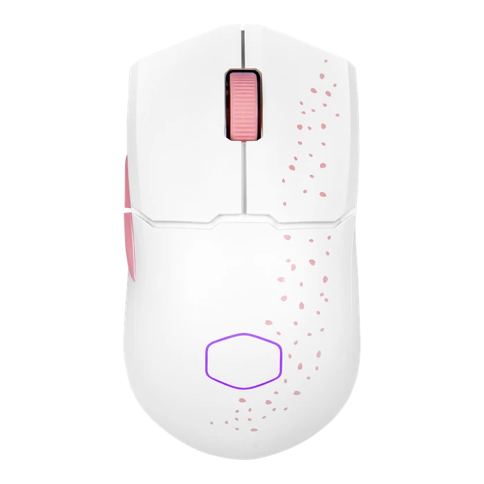 Cooler Master MasterMouse MM712 Gaming Maus weiß/rosa, Sakura Limited Edition, USB/Bluetooth