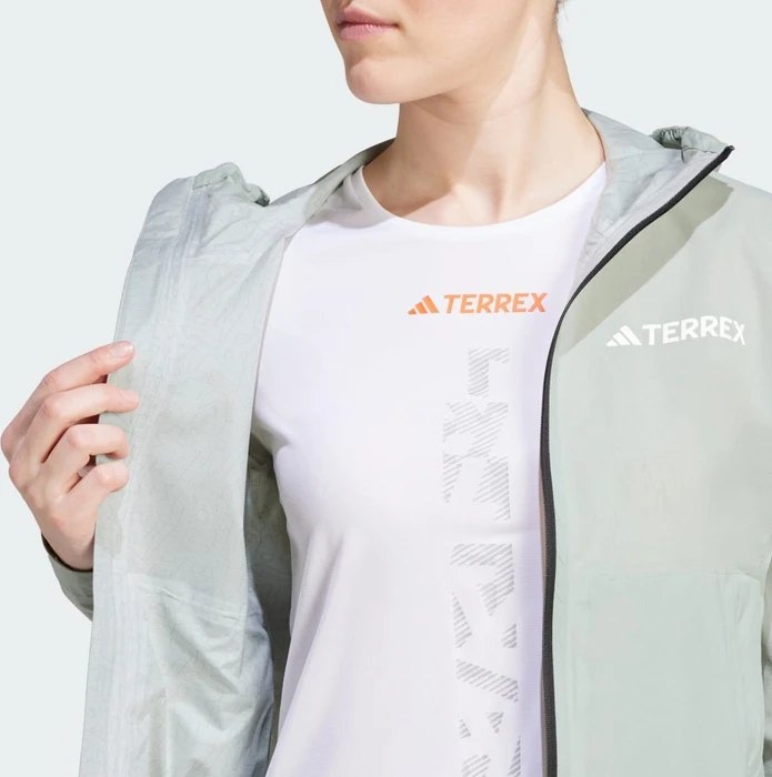 adidas Terrex Xperior 2.5L Light Rain.Rdy Funktionsjacke silver green (Damen)