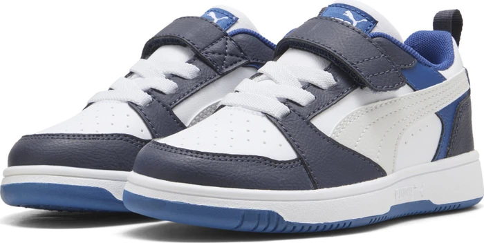 Puma Rebound V6 Lo puma white/feather gray/puma black (Junior)