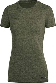 Jako Premium Basics T-Shirt kurzarm khaki melange (Damen)