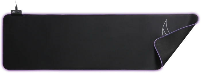 L33T-Gaming Asar Bardagi XXL RGB Gaming Mauspad, 920x294mm, schwarz/weiß