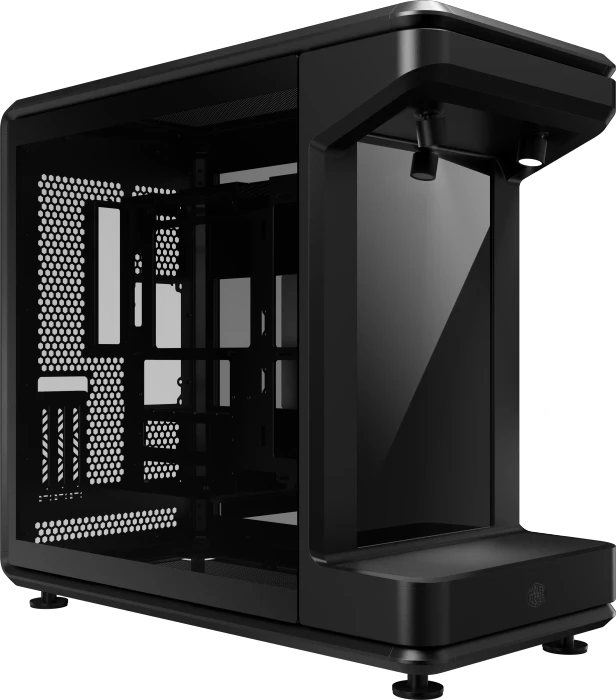 Cooler Master MasterFrame 360 Stage LCD, schwarz, Glasfenster