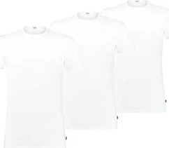 Levi's Roundneck 3er-Pack T-Shirt kurzarm weiß (Herren)