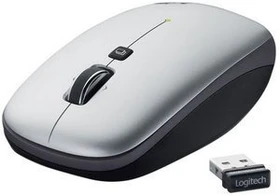 Logitech V550 Nano Cordless Laser Mouse grau, USB