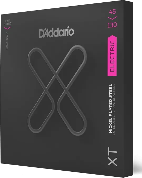 D'Addario XT Nickel 5-String Bass Regular Light, Long Scale
