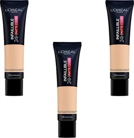 L'Oréal Infaillible 32H Matte Cover Foundation 115 warm undertone LSF25, 30ml