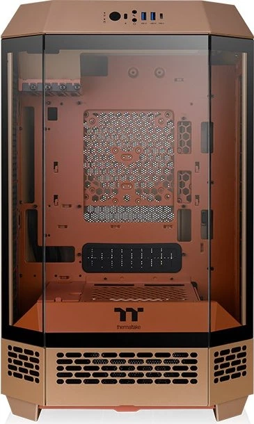 Thermaltake The Tower 300 Gravel Sand, braun, Glasfenster