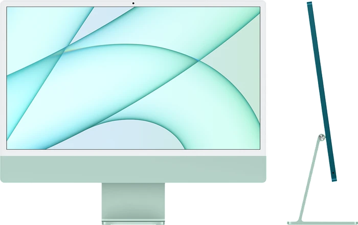 Apple iMac 24", grün, M1 - 8 Core CPU / 8 Core GPU, 16GB RAM, 256GB SSD, 1Gb LAN [2021]