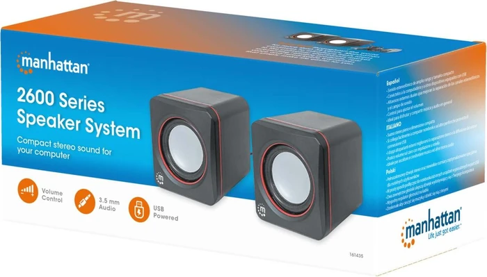 Manhattan 2600 Serie Lautsprechersystem schwarz/orange