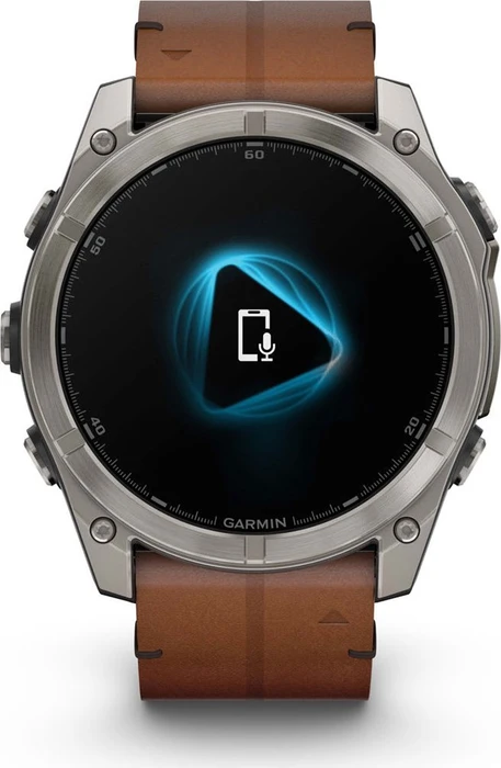 Garmin Fenix 8 51mm Sapphire titanium/chestnut leather