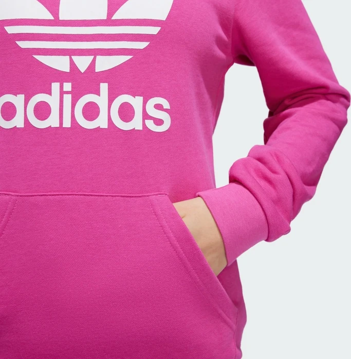 adidas Trefoil Hoodie semi lucid fuchsia (Junior)