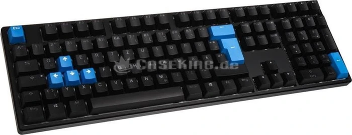 Ducky One RGB PBT schwarz, LEDs RGB, MX RGB RED, USB, DE